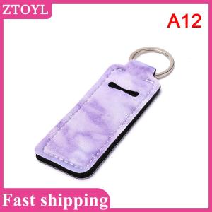 ZTOYL💝 1pcs Creative Keychain Portable Lipstick Cases Cover Balm Holders Keyring Gifts