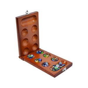 Wooden Mancala African Stone Board Game Folding Wooden Board Chess Set
