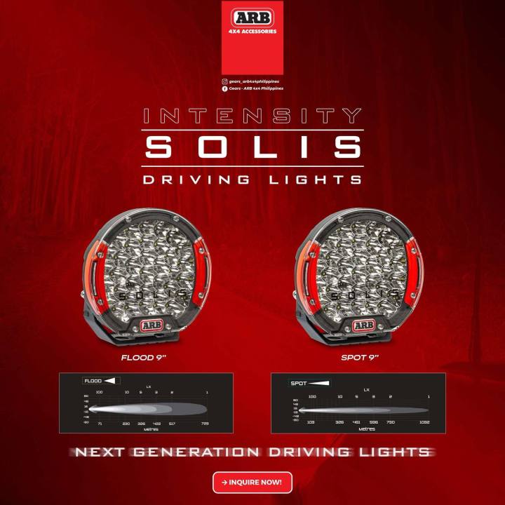 ARB INTENSITY SOLIS (9 INCHES AND 7 INCHES PAIR WITH HARNESS AND SWITCH ...