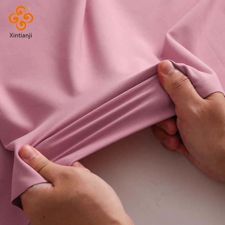 Spandex Elastic Yoga Fabrics By Half Yards 4-Way Stretch Smooth Comfortable  Knitted Material For Sewing Sports Gym Clothes Lazada PH