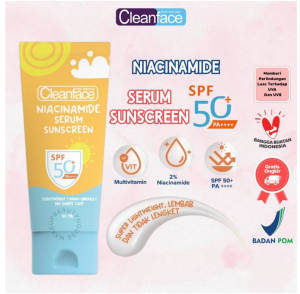 CLEANFACE Niacinamide Serum Sunscreen Spf50 30ml