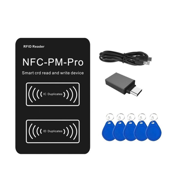 【zhangwen】-RFID Smart Chip Reader PM PRO Decoder+5XCUID Keychain NFC ...
