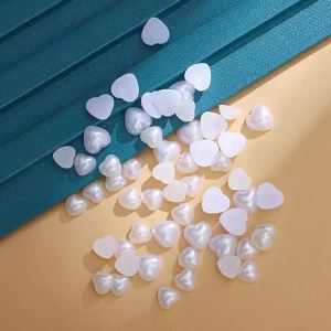 Half a heart-shaped piece ABS Imitation Pearl Heart-Shaped Hair Accessory DIY Handmade beaded hairpin bead materials and accessories