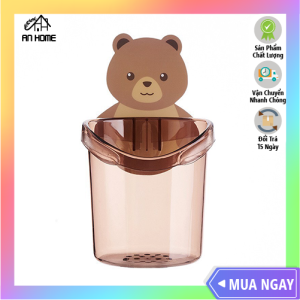 [SIÊU RẺ] Cốc - Ly Đựng Bàn Chải Kem Đánh Răng Hình Gấu Siêu Dính ANHOME Giá Rẻ