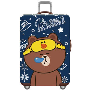 EKK Thickness Luggage Cover 24inch Zipper Dust Proof Luggage Protector Cover Travel Accessories Cartoon