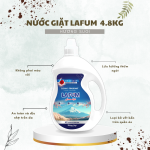 Nước Giặt Xả Cao cấp 5 Trong 1 Lafum Dung Tích 5L Loại Bỏ Vết Bẩn Lưu Lại Hương Thơm Bền Lâu An Toàn Cho Cả Gia Đình