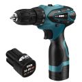 (Dikirim Dari Jakarta)Bor baterai cas komplit 12V Mesin bor cas murah 10mm Bor tangan baterai Bor Tanpa kabel Cordless drill Bisa Bolak Balik Termasuk koper dan mata/mesin bor cas 2 baterai/bor cas murah 2 baterai promo/bor cordless/bor charger 2 baterai. 