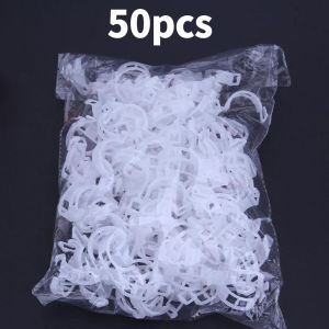50/100pcs Plastic Plant Support Clips Reusable Grafting Fixing Clips For Vegetable Tomato Sweet Pepper Eggplant and Fruit Support Clamp