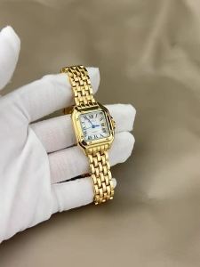 2023 Foreign Trade Popular Style Carjia Square Exquisite Women's Watch Tank Steel Belt Roman Scale Life Waterproof Watch Live Broadcast ♢X1123