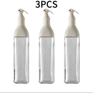 Glass Oil Pot Leak-Proof Seasoning Bottle Soy Sauce Vinegar Sesame Oil Dispenser Kitchen Utensils(X)