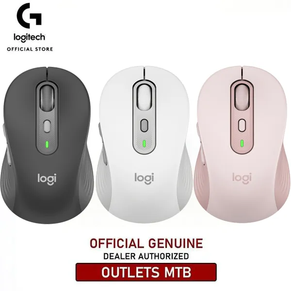 Logitech Signature Plus M750 Wireless Bluetooth Mouse, Silent Click, 4000DPI, Dual Mode, Ergonomic, Long Battery Life for PC Laptop Office Home