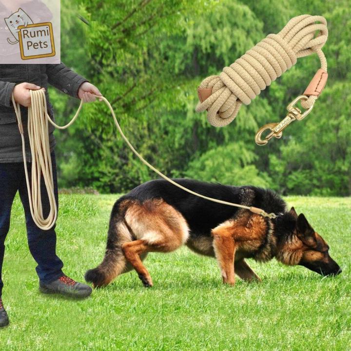 RUMI 3/5/10M Round Rope Dog Training Rope Nylon 8mm Nylon Dog Leash Dog ...