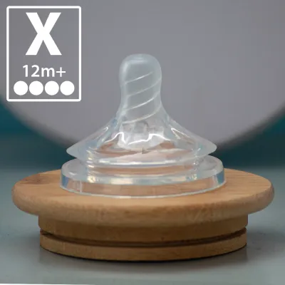 5.5 cm Wide Natural Spiral Nipple Soft Silicone Feeding Teat Feeding Bottle Replacement Pacifier BPA FREE