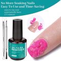 Gel Remover, Gel Polish Remover for Gel Nails Professional 2 to 5 Minute, with Cuticle Pusher and Scraper Nail File Tools, Easy and Quick Remove Gel Polish at Home. 