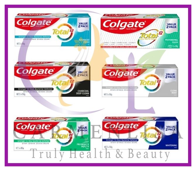 Colgate Total Professional Whitening Toothpaste 2 x 150g / 150g / 110g ...