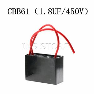 INS คาปาซิเตอร์พัดลม CBB61 1.5uF/1.8uF ชิ้นส่วนพัดลม 450V Capacitor