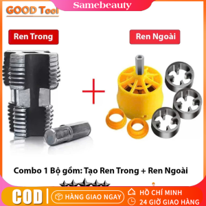 1 bộ Đầu ren ống kiểu mới cho máy khoan dụng cụ ren ống nước kích thước 1/2 inch 3/4