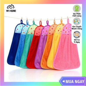 [SIÊU RẺ] Khăn Lau Tay Nhà Bếp Siêu Thấm Nước Có Móc Treo ANHOME Giá Rẻ