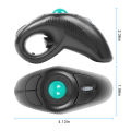Wireless Trackball Mouse 2.4Ghz Wired Thumb-Controlled Digital Mause 10M Handheld Vertical Track Ball Optical Ergonomic Mice. 