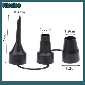 [Nicoles] 3 Sizes Portable Quick For Air Pump Deflate Head Plastic Pool Sofa Beach Toys Replacement Nozzles Mouthpiece