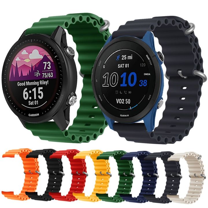 Sport Silicone Ocean Strap for Garmin Vivoactive 4/Venu