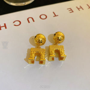 Bông tai nữ chuôi bạc 925 khuyên tai hoạ tiết cổ điển phụ kiện trang sức Cloe Accessories 5487