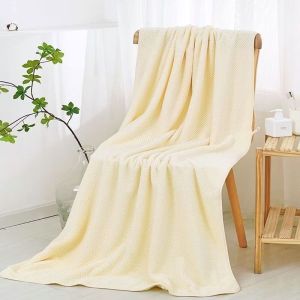 COD Bamboo Bathroom Towel Extra Long Soft Gentle Thick Right Fluff Absorbent Quick-Dry Anti Bacterial No Lint No Shedding Bath Towel for Sensitive Skin Affordable Worth it Makapal Tuwalya 510gsm