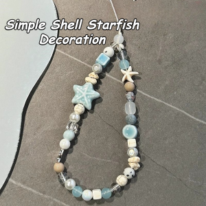 Sea Breeze Star Lanyard Anti-Lost Bracelet For Mobile Phone Case Wrist Strap Charm Car Keychain