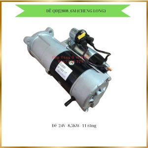 Đề (củ đề) xe ChengLong 6M Mã QDJ2808M-01 24V- 85KW- 11 răng 3 tai F13 tâm lỗ 90_90_127.