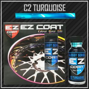 EZ Coat Turquoise DIY COLOR Car Rim Chrome Part