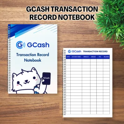 JM Creatink Gcash Transaction Record Notebook Wire Bind 100 Pages