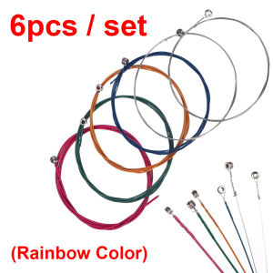 [Set] Guitar String Rainbow Color / Gold / Rose for Acoustic Guitar Musical Instrument | Tali Senar Gitar Set Akustik 1 Set Original
