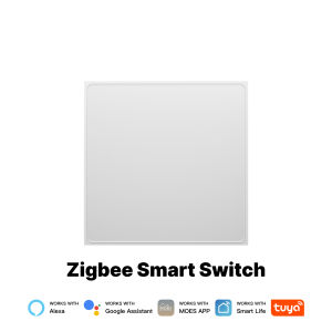 （New Product) MOES Tuya ZigBee Star Feather Series Smart Touch Switch With Neutral Light Scene 2in1 APP Remote Control with Alexa Google Home