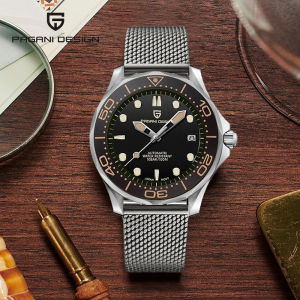 PAGANI DESIGN Mens Watches Mechanical Automatic Watch Sport Ceramic Bezel Luminous Stainless Steel Waterproof Top Watch for Men