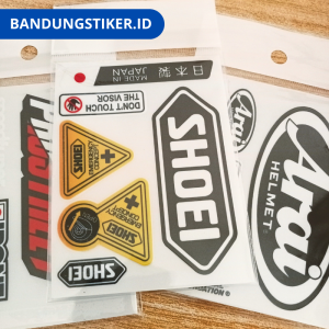 sticker cutting arai sticker uv helmet satu set
