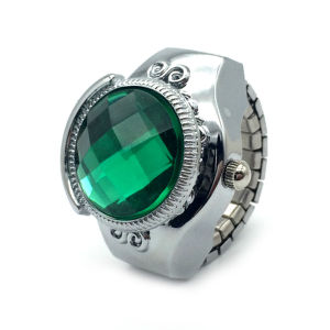 Jam Cincin Berbentuk Bulat - Cincin Pria Batu Akik Natural Mengkilap Elegan