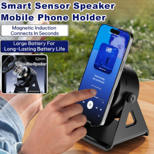 BlueTooth Speaker With Phone Stand Multifunctional Rotating Mobile Phone Holder Portable Phone Mount