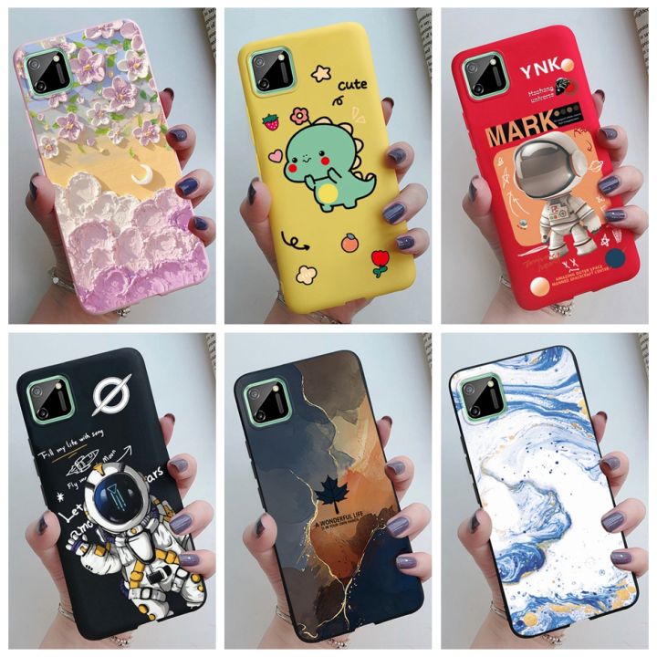 For Realme C11 Case RMX2185 Silicone Soft TPU Back Cover for