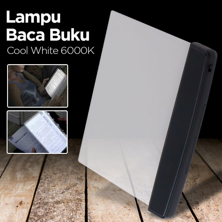 Lampu Baca Buku LED Panel Book Reading Lamp Light EF168 Black