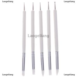 [COD] Laogeliang 5 cái bộ mềm gốm đất sét công cụ Silicone + stainlestwo đầu điêu khắc nghệ thuật công cụ