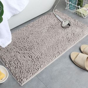 Chenille Microfiber Bath Mat Absorbent Non-slip Bedroom Kitchen Door Mat Is Soft And Smooth
