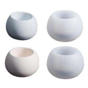 Elegant Succulent Garden Pots Mold Silicone Mould Sturdy Crafting Supplies Portable for Patio and Balcony Decoration