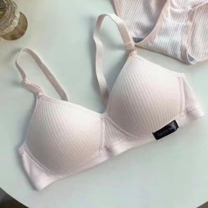 เสื้อชั้นใน ไร้โครง ผ้านุ่ม น่ารัก เซ็กซี่ สำหรับผู้หญิง เสื้อชั้นในเนื้อผ้าฝ้ายสไตล์ยี่ปุ่น