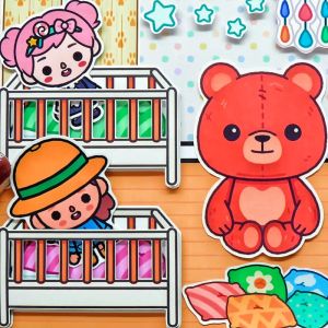 Quiet Book Toka Kindergarten tokaboka book quite book quiet book toca boca quiet book toca bocaquiet book doll house quiet book big quiet book for kids squishy book quiet book toca boca quiet book doll house handmade book princess book dres