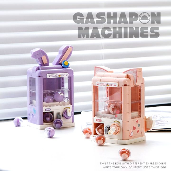 【Poyopail】D011-1 ~ 2 Fox and Bunny Gashapon Machine Toy Decoration Model Assemb Girls Children Gifts