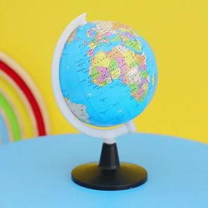 PL Geography Teaching Aids Early Education Plastic Globe of the world with stand With Labels of Continents Countries The Earth Sphere Terrestrial Globe Desktop Ornaments