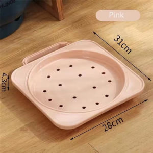 Moveable Gas Tank Tray Rolling Storage Tray Swivel Bracket Plastic Base Basin Holder With Pulley