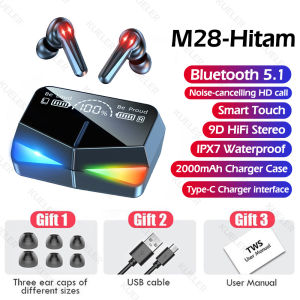 TWS M25 Headset Gaming Sci-Fi With Mikrofon Earphone Bluetooth Gaming Waterproof Handset Bluetooth