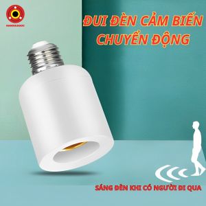 Đui Đèn E27 Cảm Biến Tự Động RD01 - Sáng Đèn Khi Có Chuyển Động Cảm Biến Nhạy Tiết Kiệm Điện
