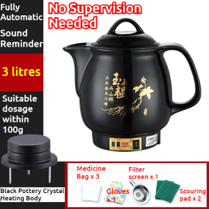 Household Automatic Electric Kettle Traditional Decocting and Health Preservation Therapy Chinese Medicine Stewing Ceramic Pot Hot Water Multifunction